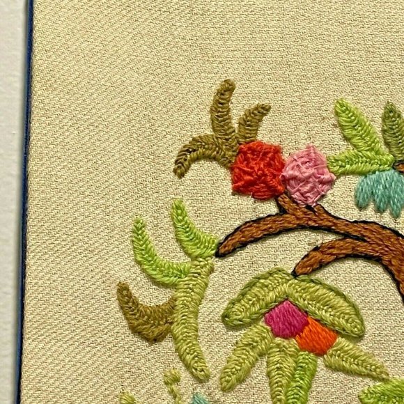 1973 Erica Wilson's Ecology Tree Embroidered Framed Wall Art No 7334 - Picture 8 of 8